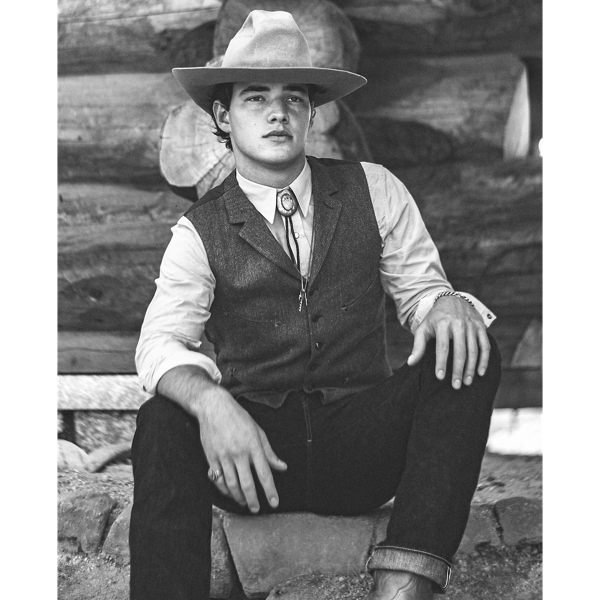 Linen-Wool Western Waistcoat