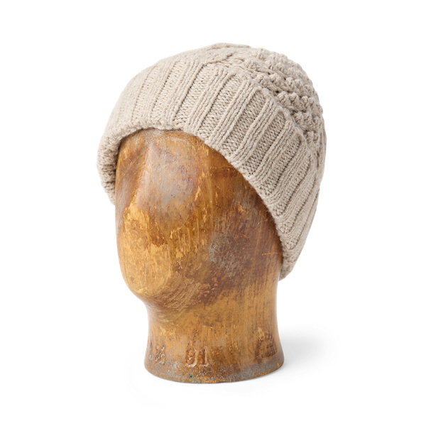 Cable-Knit Wool Watch Cap