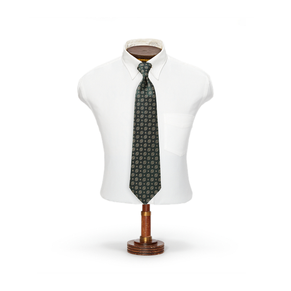 Handmade Patterned Silk Jacquard Tie