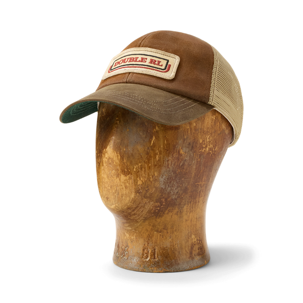 Logo-Patch Suede Trucker Cap