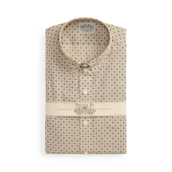 Slim Fit Geometric-Print Shirt