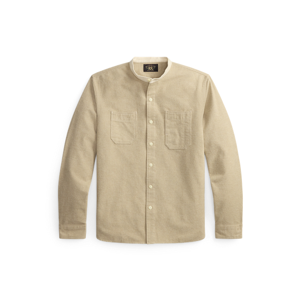 Mélange Band-Collar Workshirt