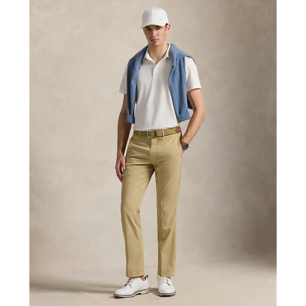 This Polo shirt is crafted with a lightweight piqué fabric that wicks away moisture to help keep you cool, dry and comfortable. A special wash gives it an even softer feel.