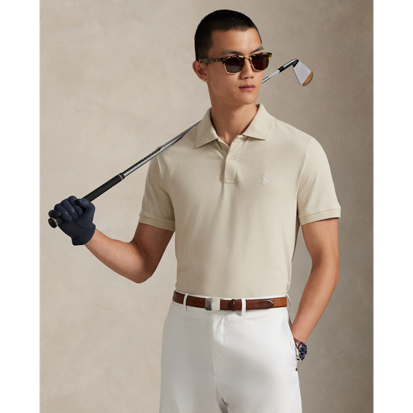 This Polo shirt unites moisture-wicking properties with stretch cotton mesh for all-day comfort. For a double dose of signature style, it features both the RLX logo as well as our signature Pony.