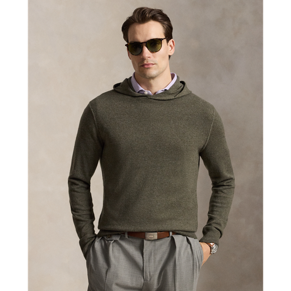 Maglia in cashmere con cappuccio