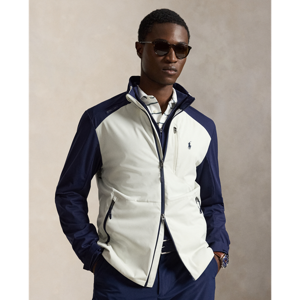 Colour-Blocked Packable Jacket