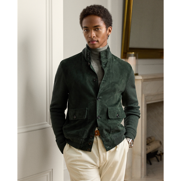 Cardigan en cachemire et daim - Purple Label - Modalova