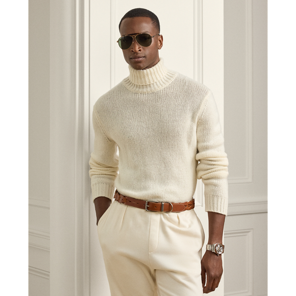 Pull à col roulé en cachemire - Purple Label - Modalova