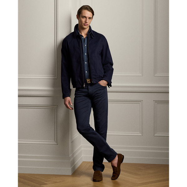 Ralph Lauren Slim Fit Stretch Dobby Pant In Maritime Navy