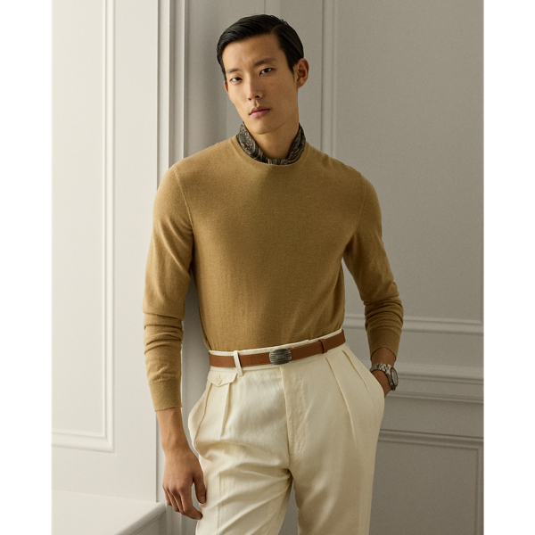 Pull col rond en cachemire - Purple Label - Modalova