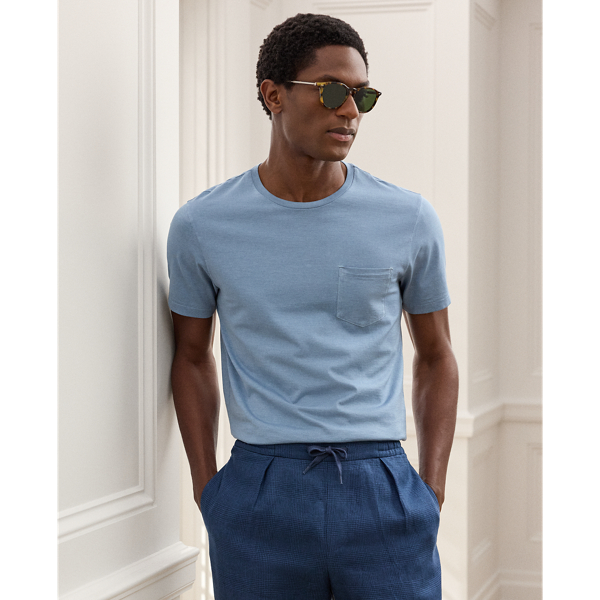 Garment-Dyed Jersey Pocket T-Shirt
