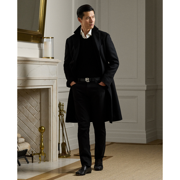 Pantalon Slim Fit en sergé stretch - Purple Label - Modalova