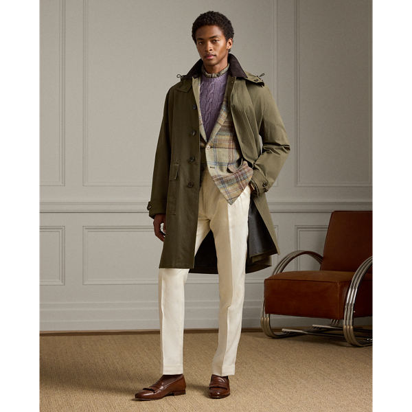 Ralph Lauren Olson Twill Hooded Coat In Thicket Moss