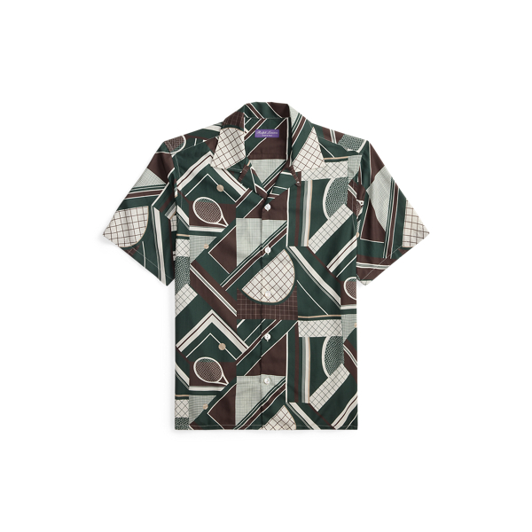 Chemise safari à motif tennistique - Purple Label - Modalova