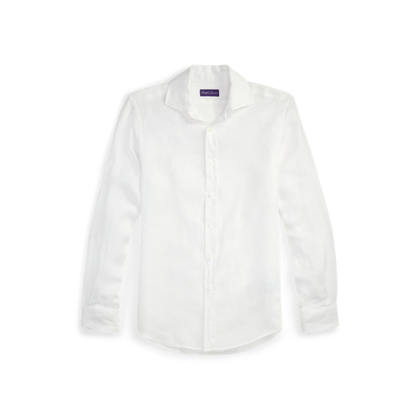 Chemise en lin natté - Purple Label - Modalova