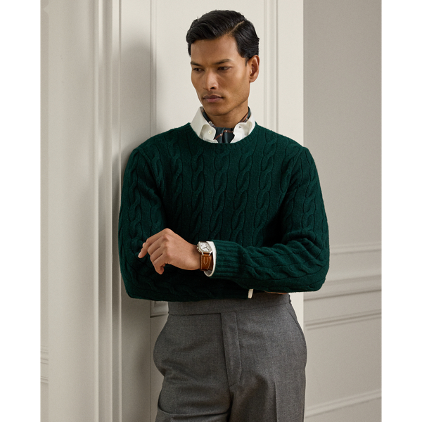 Pull en cachemire torsadé - Purple Label - Modalova