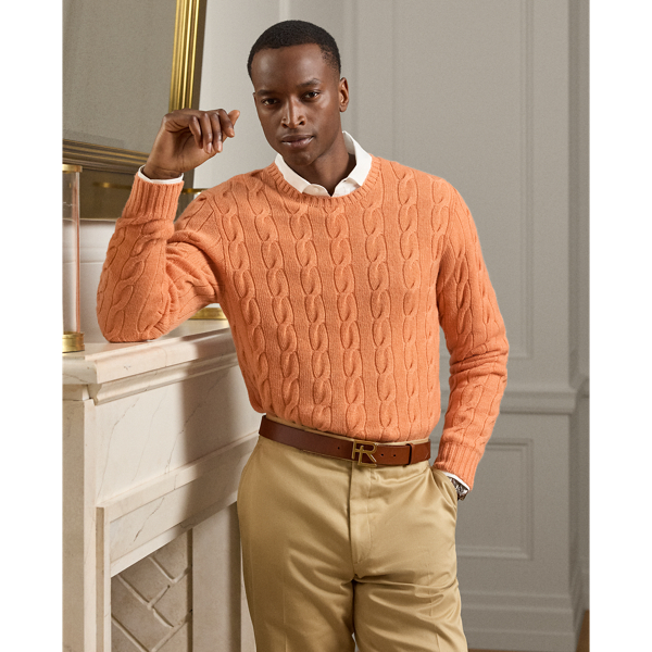 Ralph Lauren Cable-knit Long-sleeve Sweater In Multi