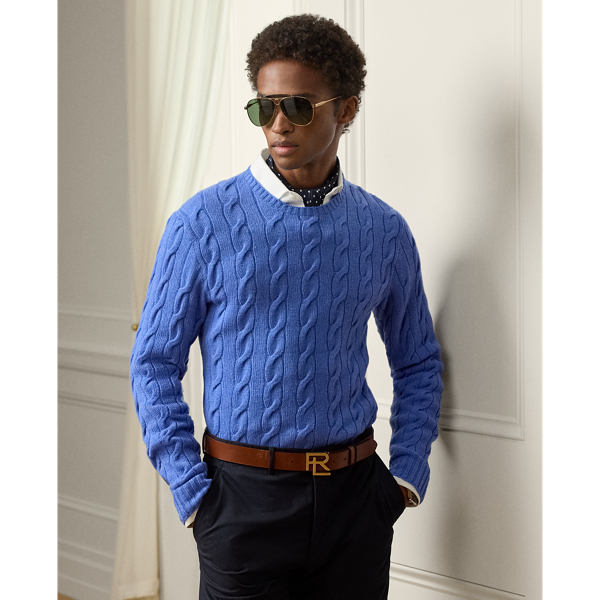 Pull en cachemire torsadé - Purple Label - Modalova