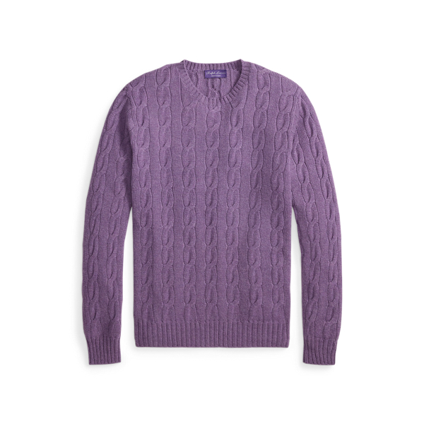 Pull en cachemire torsadé - Purple Label - Modalova