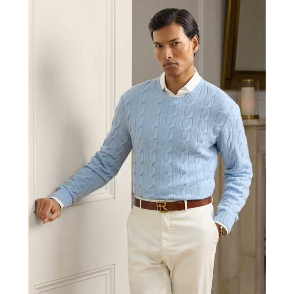 A timeless icon designed to stand the test of time, our Cradle to Cradle Certified (C2C Certified) Gold Crewneck Jumper is knit with fine cashmere fibres sourced in Italy, dyed in rich hues and features a re-imagined cotton signature label. C2C certification is the global standard for products that are safe and circular.  Ralph Lauren Lauren partnered with an independent assessment body to ensure that every component of this jumper meets the C2C Certified Product Standards set by the Cradle to Cradle Products Innovation Institute (C2CPII).