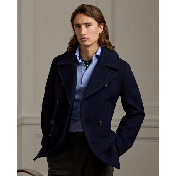 Ralph Lauren Fullerton Wool-cashmere Peacoat In Classic Chairman Navy