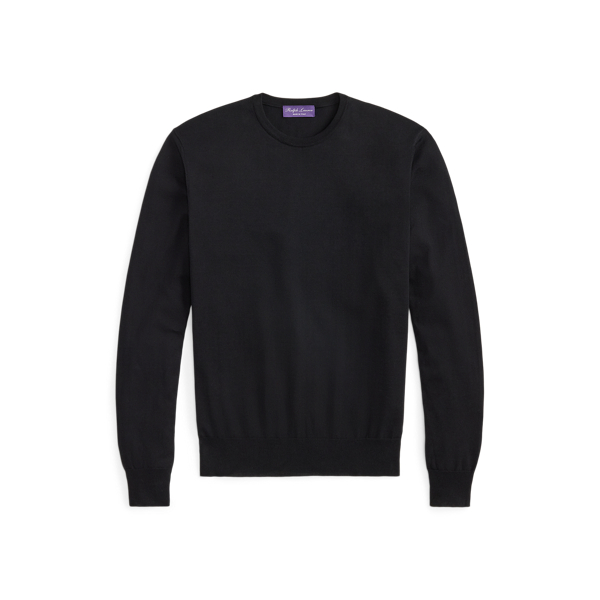 Pull col rond en coton - Purple Label - Modalova