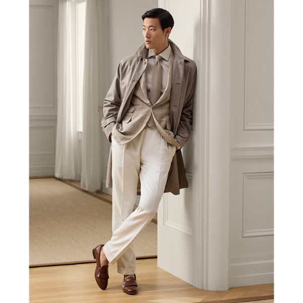 Ralph Lauren Waldridge Wool-cashmere Walking Coat In Brown