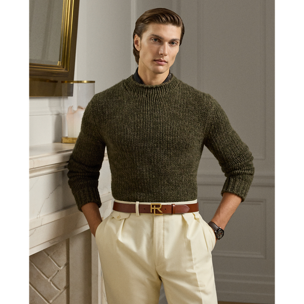 Ralph Lauren Cashmere Rollneck Sweater In Green