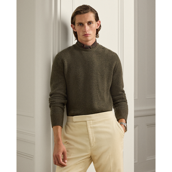 Pull en cachemire œil-de-perdrix - Purple Label - Modalova