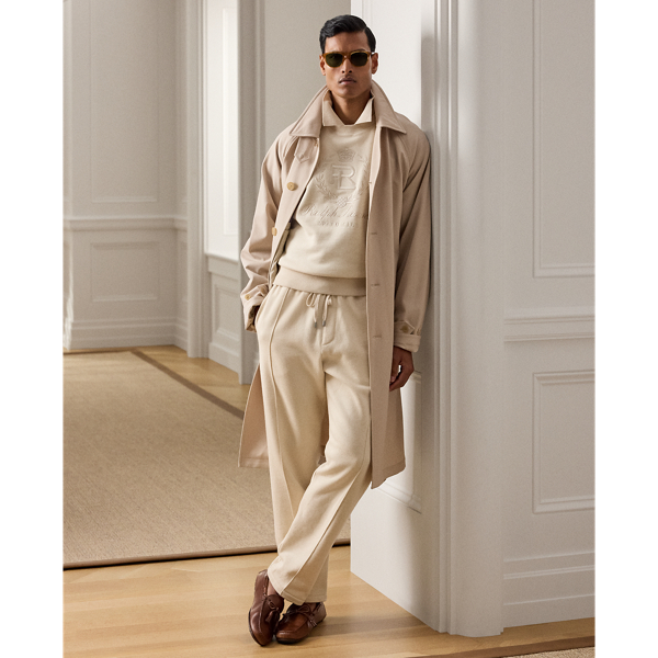 Cotton-Cashmere Fleece Trouser