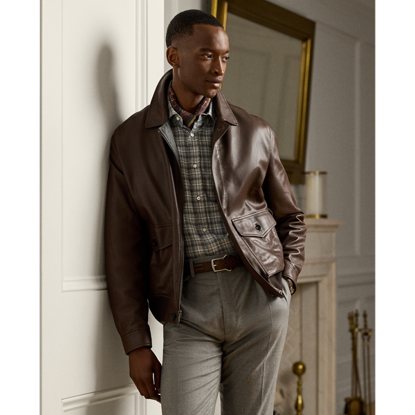 Everett Leather Flight Jacket