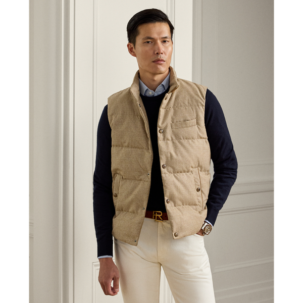 Whitwell Plaid Wool Down Gilet