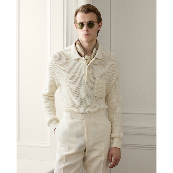 Relaxed Fit Silk-Linen Jumper
