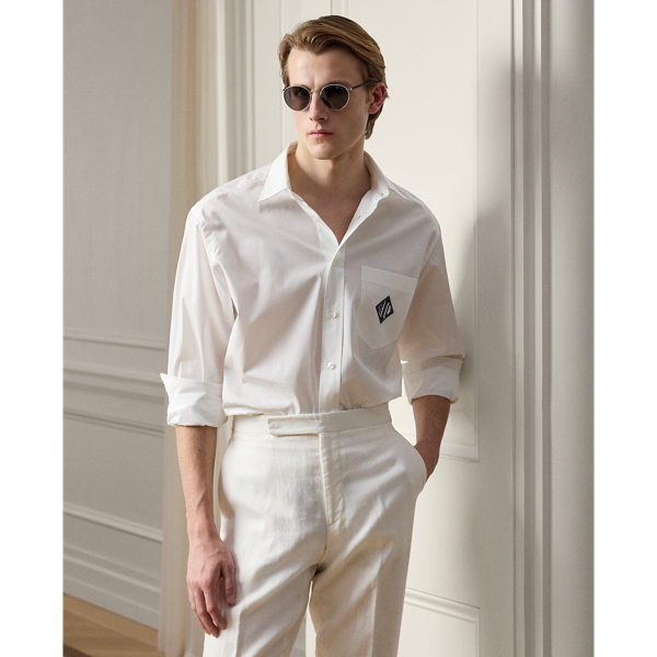 Relaxed Fit Monogram Poplin Shirt