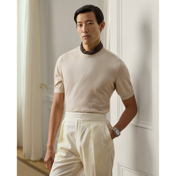 Cashmere Short-Sleeve Jumper