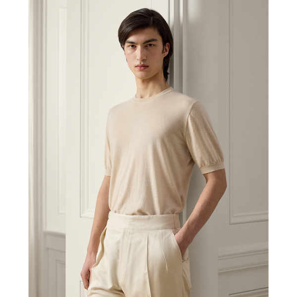 Cashmere Short-Sleeve Jumper