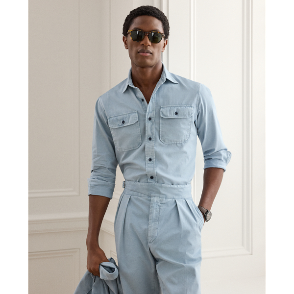 Garment-Dyed Twill Shirt