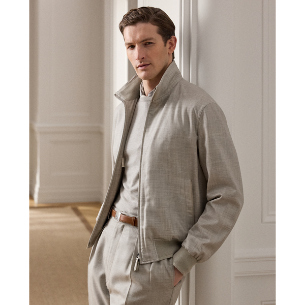 Felton Cashmere-Silk Flight Jacket