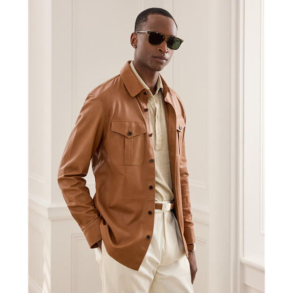 Leather Overshirt