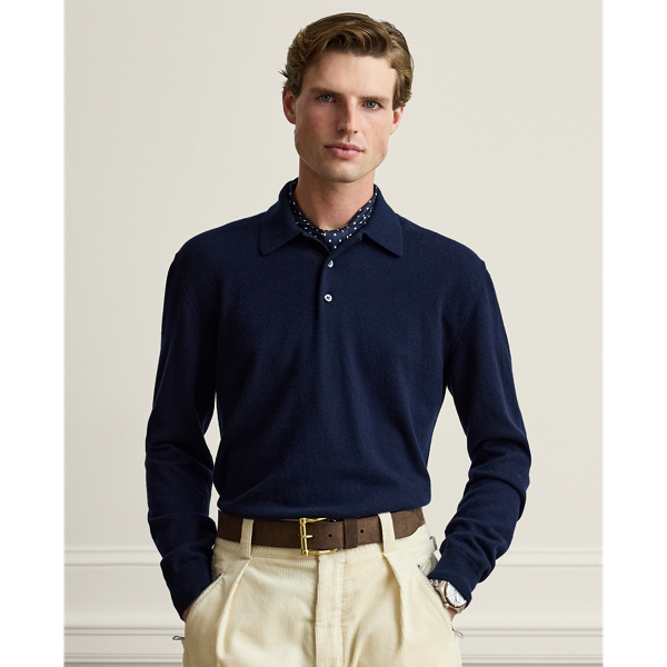 Cashmere Polo-Collar Jumper