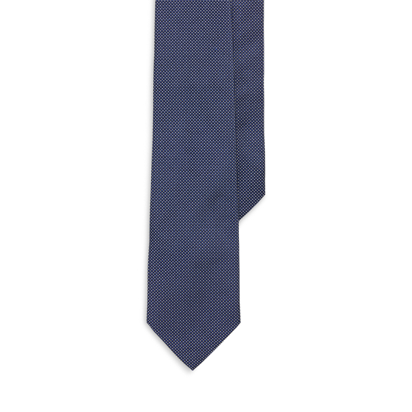Cravate en jacquard de soie à pois - Purple Label - Modalova