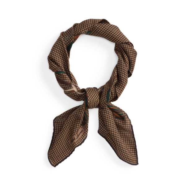 Foulard équestre en cachemire et soie - Purple Label - Modalova
