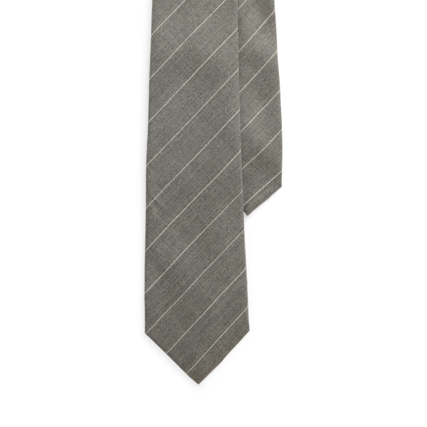 Cravate en flanelle de laine milleraies - Purple Label - Modalova