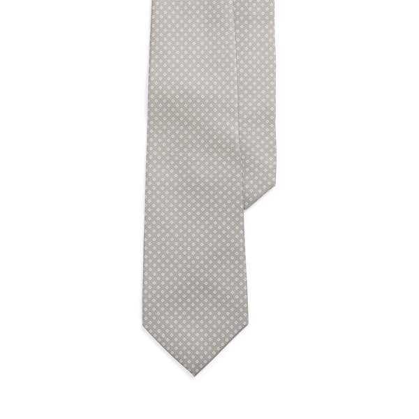 Diamond-Patterned Silk Tie