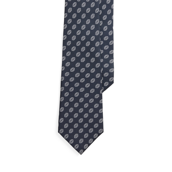 Linked-Cubes Silk Twill Tie