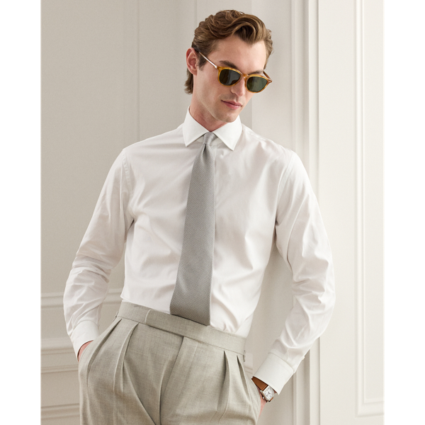 Diamond-Textured Oxford Shirt