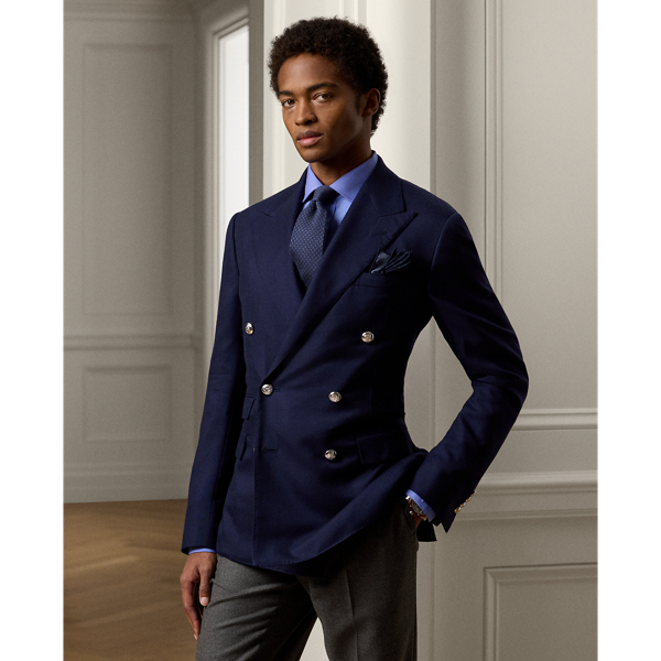 Ralph Lauren Kent Handmade Cashmere Jacket In Royal Navy