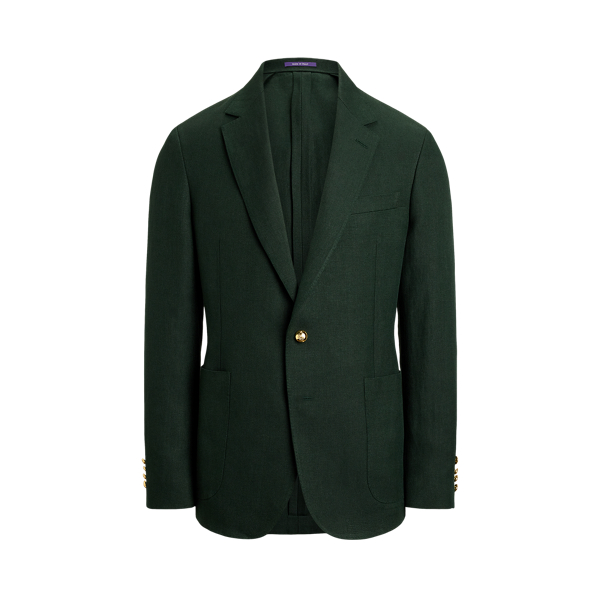 Blazer Hadley confectionné main en lin - Purple Label - Modalova