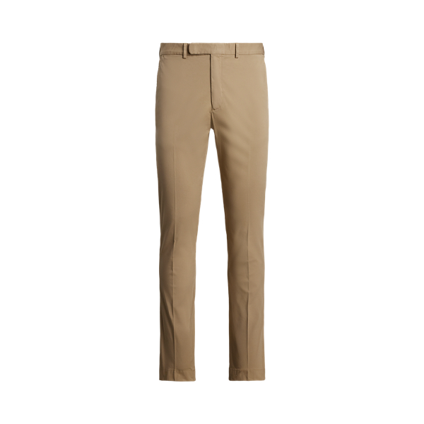 Ralph Lauren Slim Hand-tailored Stretch Chino Trouser In Modern Khaki