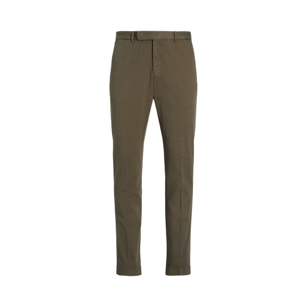 Ralph Lauren Slim Hand-tailored Stretch Chino Trouser In Thicket Moss
